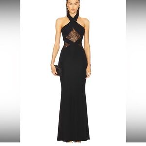Michael Costello x REVOLVE Calithea Gown in Black